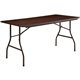 Lorell Economy Folding Table - For - Table TopMelamine Rectangle Top - 500 lb Capacity - 60" Table Top Length x 30" Table Top Wi