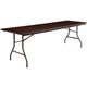 Lorell Economy Folding Table - For - Table TopMelamine Rectangle Top - 500 lb Capacity - 96" Table Top Length x 30" Table Top Wi
