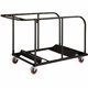 Lorell Round Planet Table Trolley Cart - Steel - x 52" Width x 32.8" Depth x 40.2" Height - Charcoal - For 16 Devices - 1 Each