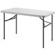 Lorell Rectangular Banquet Table - For - Table TopLight Gray Rectangle Top - Dark Gray Base - 450 lb Capacity x 48" Table Top Wi