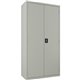 Lorell Wardrobe Cabinet - 18" x 36" x 72" - 2 x Door(s) - Locking Door - Gray - Steel - Recycled