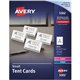 Avery Place Cards, Two-Sided Printing, 2" x 3-1/2" , 160 Cards (5302) - 97 Brightness - 2" x 3 1/2" - 160 / Box - Perforated, He