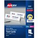 Avery Printable Embossed Tent Cards - Uncoated - 2-Sided Printing - 97 Brightness - 2 1/2" x 8 1/2" - 100 / Box - Perforated, He
