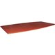 Lorell Essentials Boat Shaped Conference Tabletop (Box 1 of 2) - 94.5" x 47.3" x 1.3" x 1" - Finish: Cherry, Laminate - For Offi