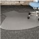 Lorell L-Workstation Medium-pile Chairmat - Carpeted Floor - 66" Length x 60" Width x 0.13" Thickness - Lip Size 12" Length x 20