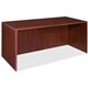 Lorell Essentials Rectangular Desk Shell - 66.1" x 29.5" x 1" x 29.5" - Finish: Laminate, Mahogany - Grommet, Modesty Panel, Dur