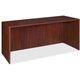 Lorell Essentials Credenza Shell - 70.9" x 23.6" x 1" x 29.5" - Finish: Laminate, Mahogany - Grommet, Durable, Adjustable Feet