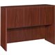 Lorell Essentials Hutch with Doors - 47.3" x 14.8" x 36" - 3 Door(s) - Finish: Laminate, Mahogany - Grommet, Cord Management, Du