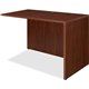 Lorell Essentials Return Shell - 47.3" x 23.6" x 1" x 29.5" - Finish: Laminate, Mahogany - Grommet, Modesty Panel, Adjustable Fe