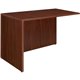 Lorell Essentials Rectangular Return - 41.6" x 23.6" x 29.5" - Finish: Laminate, Mahogany - Leveling Glide