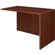 Lorell Essentials Return Shell - 35.6" x 23.6" x 1" x 29.5" - Finish: Laminate, Mahogany - Modesty Panel, Grommet, Durable, Adju