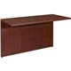 Lorell Essentials Bridge - 47.3" x 23.6" x 1" x 29.5" - Finish: Laminate, Mahogany - Grommet, Modesty Panel, Durable