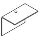 Lorell Essentials Bridge - 41.6" x 23.6" x 1" x 29.5" - Finish: Laminate, Mahogany - Grommet, Modesty Panel, Cord Management, Du