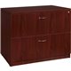 Lorell Essentials Lateral File - 2-Drawer - 35.5" x 22" x 1" x 29.5" - 2 x File Drawer(s) - Finish: Laminate, Mahogany - Lockabl