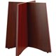 Lorell Essentials Table Base - 24" x 24" x 29" - Material: Wood - Finish: Laminate, Mahogany