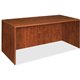 Lorell Essentials Rectangular Desk Shell - 70.9" x 35.4" x 29.5" - Finish: Cherry, Laminate - Grommet, Modesty Panel