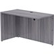 Lorell Essentials Laminate Return Shell - 48" x 24"29.5" , 1" Top - Laminate, Weathered Charcoal Table Top - Modesty Panel