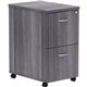 Lorell Weathered Charcoal Laminate Desking Pedestal - 2-Drawer - 16" x 22"28.3" - 2 x File Drawer(s) - Finish: Weathered Charcoa