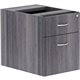 Lorell Weathered Charcoal Laminate Desking Pedestal - 16" x 12"28.3" - Box, File Drawer(s) - Finish: Weathered Charcoal, Laminat