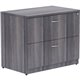 Lorell Essentials Weathered Charcoal Lateral File - 2-Drawer - 35" x 22"29.5" , 1" Top - 2 x File Drawer(s) - Finish: Weathered 