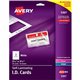 Avery Self-laminating ID Cards - 30 / Box - 2" Width x 3.3" Height - Laminated, Perforated, Printable, Durable, Perforated - Whi