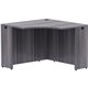 Lorell Weathered Charcoal Laminate Desking - 42" x 24"29.5" Desk, 1" Top - Finish: Weathered Charcoal Laminate
