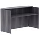 Lorell Weathered Charcoal Laminate Desking - 72" x 36"42.5" Desk, 1" Top - Finish: Weathered Charcoal Laminate