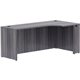 Lorell Essentials Laminate Right Corner Credenza - 72" x 36" x 24"29.5" Credenza, 1" Top - Finish: Weathered Charcoal Laminate