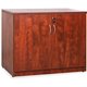 Lorell Essentials Series Cherry 2-door Storage Cabinet - 36" x 22.5" x 29.5" - 2 x Door(s) - Cherry - Laminated - Melamine Faced
