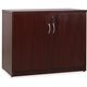 Lorell Essentials Series Mahogany 2-door Storage Cabinet - 36" x 22.5" x 29.5" - 2 x Door(s) - Mahogany - Laminate - Melamine Fa