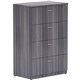 Lorell Weathered Charcoal 4-drawer Lateral File - 35.5" x 22"54.8" Lateral File, 1" Top - 4 x File Drawer(s) - Finish: Weathered