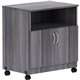 Lorell Deluxe Mobile Machine Stand - 30.5" Height x 28" Width x 19.8" Depth - Countertop - Weathered Charcoal