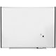 Lorell Magnetic Dry-erase Grid Lines Marker Board - 48" (4 ft) Width x 36" (3 ft) Height - Porcelain Surface - Silver, Ebony Fra
