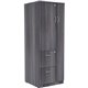 Lorell Relevance Tall Storage Cabinet - 2-Drawer - 23.6" x 23.6"65.6" - 2 Drawer(s) - 2 Shelve(s) - Material: Medium Density Fib
