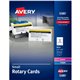 Avery Uncoated 2-side Printing Rotary Cards - 2 5/32" x 4" - 400 / Box - 8 Sheets - Perforated, Heavyweight, Double-sided, Print