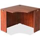 Lorell Essentials Series Cherry Laminate Corner Desk - For - Table TopLaminated Top x 35.38" Table Top Width x 35.38" Table Top 