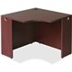 Lorell Essentials Series Mahogany Corner Desk - For - Table TopLaminated Rectangle, Mahogany Top x 35.38" Table Top Width x 35.3