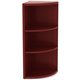 Lorell Essentials Series Mahogany Laminate Desking - 36" Height x 14.8" Width x 14.8" DepthFloor - Mahogany - Laminate, Polyviny
