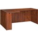Lorell Essentials Rectangular Left Credenza - 70.9" x 35.4" x 29.5" - Finish: Cherry, Laminate - Leveling Glide