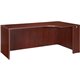 Lorell Essentials Right Rectangular Credenza - 66.1" x 35.4" x 29.5" - Finish: Laminate, Mahogany - Leveling Glide