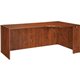 Lorell Essentials Rectangular Right Credenza - 66.1" x 35.4" x 29.5" - Finish: Cherry, Laminate - Leveling Glide