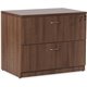 Lorell Essentials Series Walnut Laminate Lateral File - 2-Drawer - 1" Top, 0.1" Edge, 35.5" x 22"29.5" Lateral File - 2 x File D
