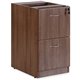 Lorell Essentials Series Walnut Hanging Pedestal - 2-Drawer - 15.5" x 21.9"28.5" Pedestal, 3.8" - 2 x File Drawer(s) - Finish: L