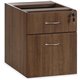Lorell Essentials Series Walnut Hanging Pedestal - 2-Drawer - 15.5" x 21.9"18.9" - 2 x Box, File Drawer(s) - Finish: Walnut Lami