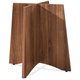 Lorell Essentials Series Walnut Laminate Round Table - 24" x 24" x 29" - Material: Steel - Finish: Walnut