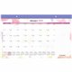 At-A-Glance WatercolorsDesk Pad Calendar - Julian Dates - Monthly - 12 Month - January 2024 - December 2024 - 1 Month Single Pag