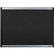 Lorell Black Mesh Fabric Covered Bulletin Boards - 36" Height x 48" Width - Fabric Surface - Black Anodized Aluminum Frame - 1 E