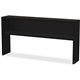 Lorell Modular Desk Series Black Stack-on Hutch - 72" - Material: Steel - Finish: Black - Grommet, Cord Management