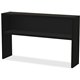 Lorell Modular Desk Series Black Stack-on Hutch - 60" - Material: Steel - Finish: Black - Grommet, Cord Management
