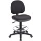 Lorell Pneumatic Adjustable Multi-task Stool - Black Seat - Black - 1 Each